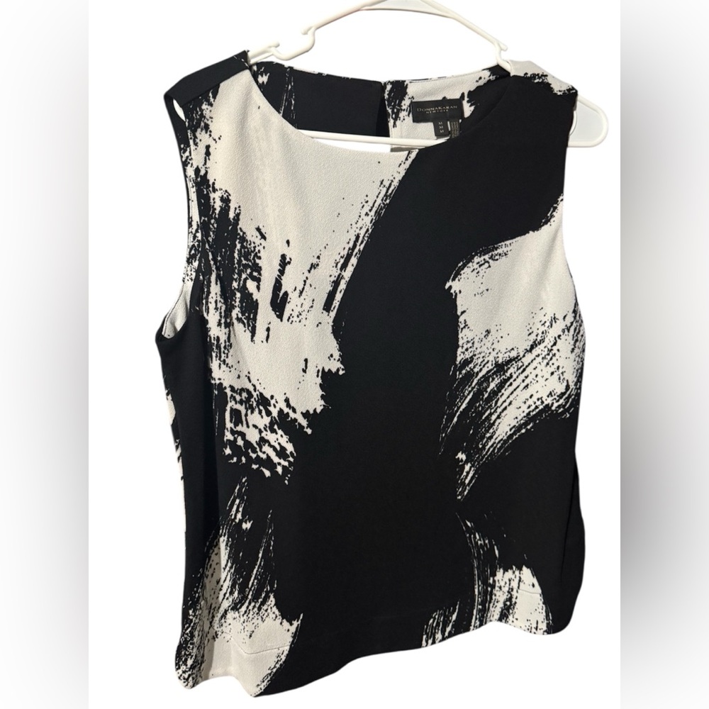 Donna Karan Black and White Tank Top